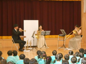 金管楽器のアンサンブル演奏を鑑賞しました